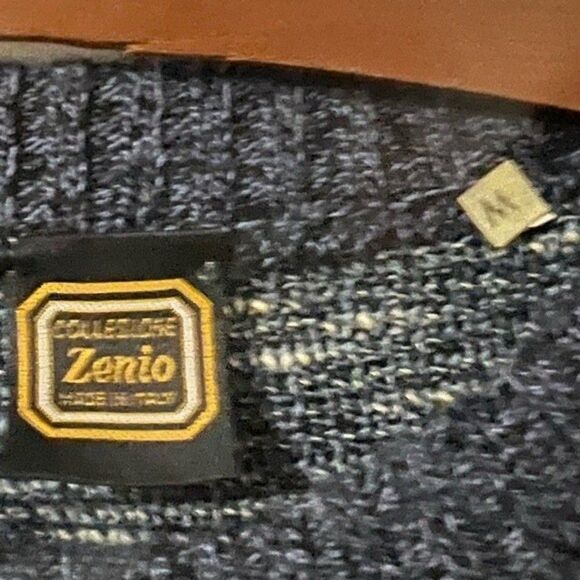 Zenio Wool Sweater men’s size medium. Made in Italy - Picture 2 of 3